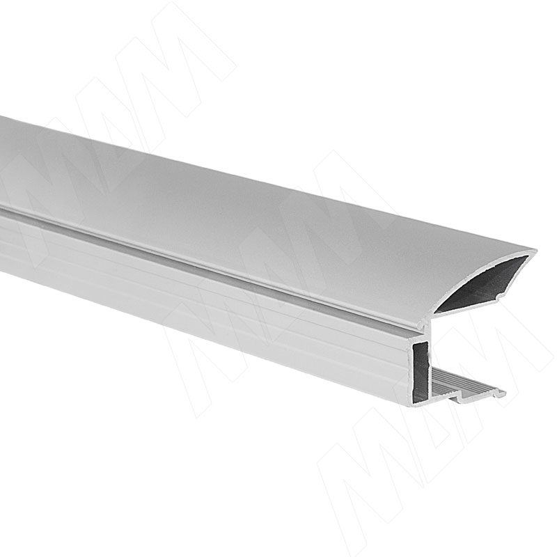 цена MULTIOMEGA Профиль-ручка для фасада 16 - 18 мм, серебро, L-2750 (8770)