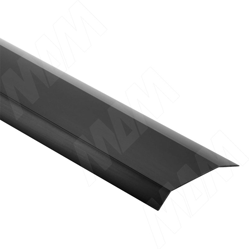 PS48 Накладка пылезащитная на ролики для внешней двери, черный, L-3000