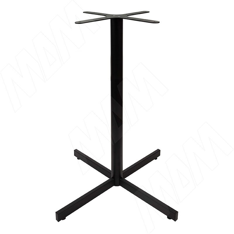 Амадора подстолье 700х700, H1100+5мм, черный (RAL 9005, муар) (AM1100X700X700 BLC) стол обеденный tyra 1100×1100×750 мм цвет чёрный