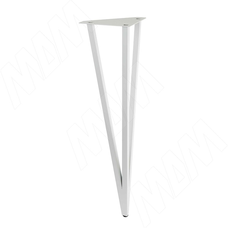 PIN опора для стола V-образная, 180х712+10 мм, белый (PIN180x715 WT)