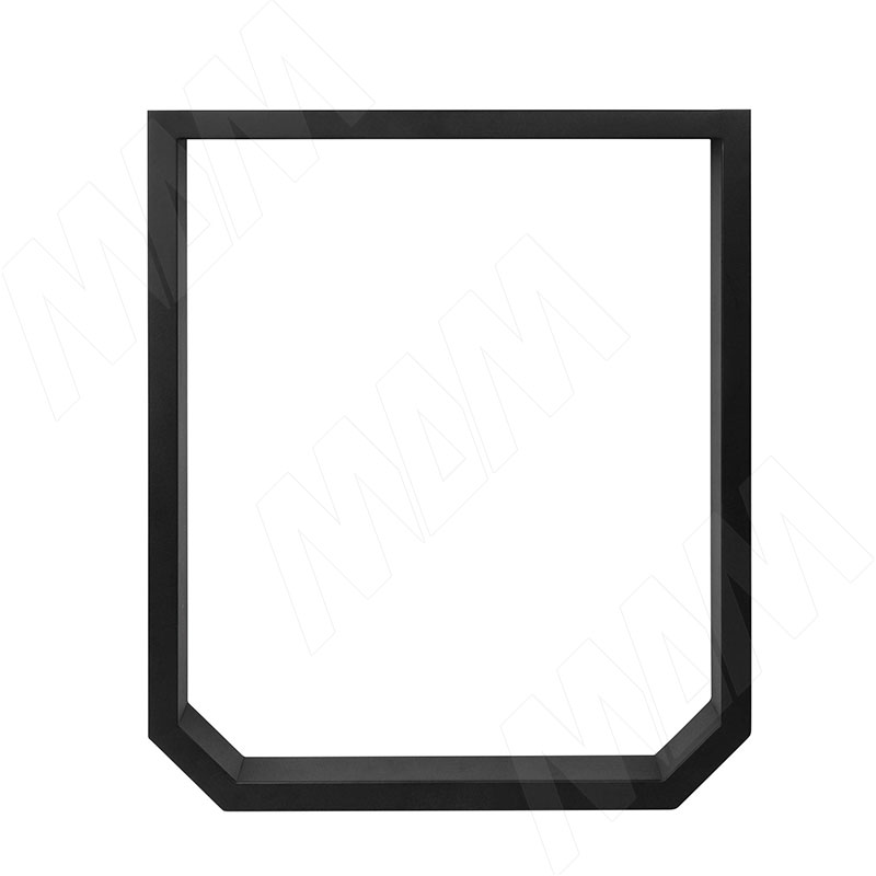 Виго опора для стола П-образная, 60х30, 595хH715+10 мм, черный (RAL 9005, муар) (VI60X30/595X715 BLC)