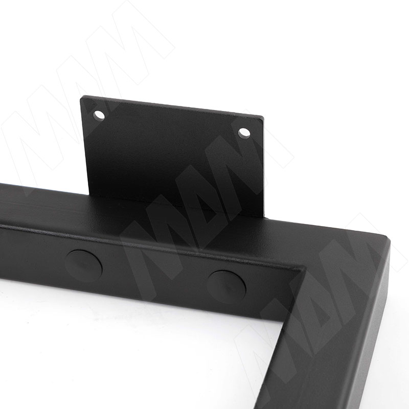 Барселона опора для стола П-образная, 40х40, H715+10 мм, черный фото товара 3 - BR40X40/715 BLC