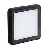 FLAT Светодиодный светильник точечный квадратный, черный, 12V, нейтральный белый 4000К, 1.5W