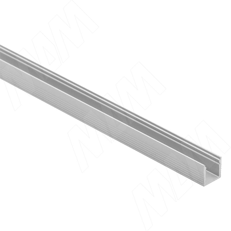 Профиль SM7, накладной узкий, для ленты с основанием 5мм, серебро, 7,8х9мм, L-2000 фото товара 1 - LSP-SM7-ALU-2000-0