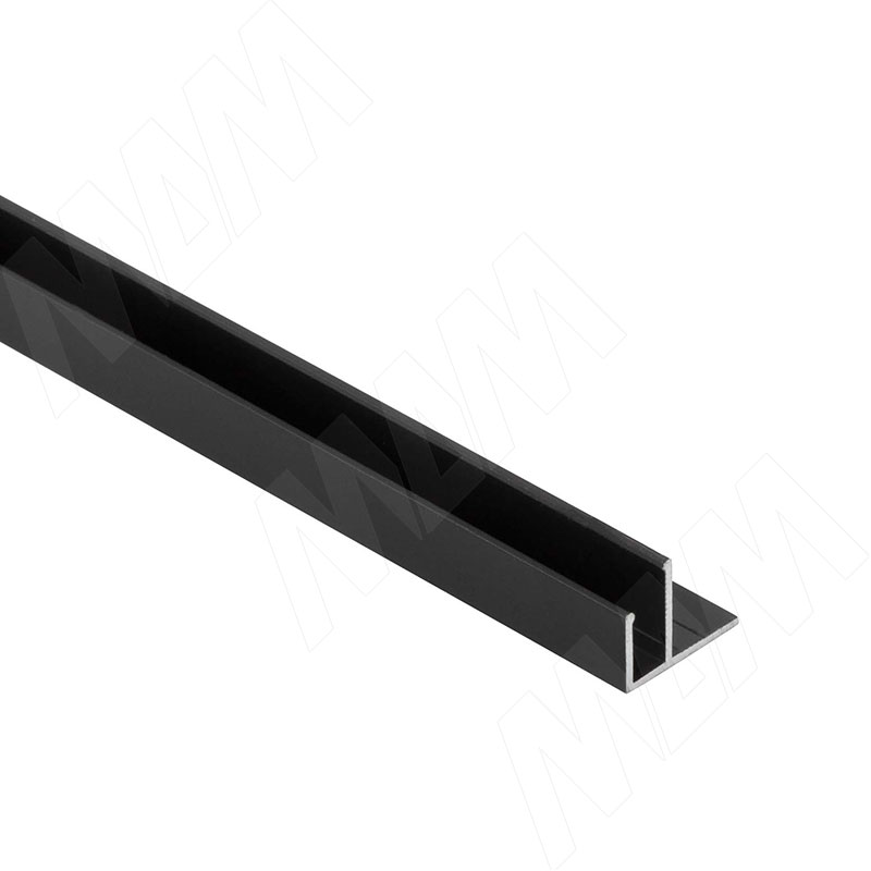 Профиль SM8, накладной, для ленты FLEX, черный, 16х8,5мм, L-3000 фото товара 1 - LSP-SM8-ALU-3000-BL