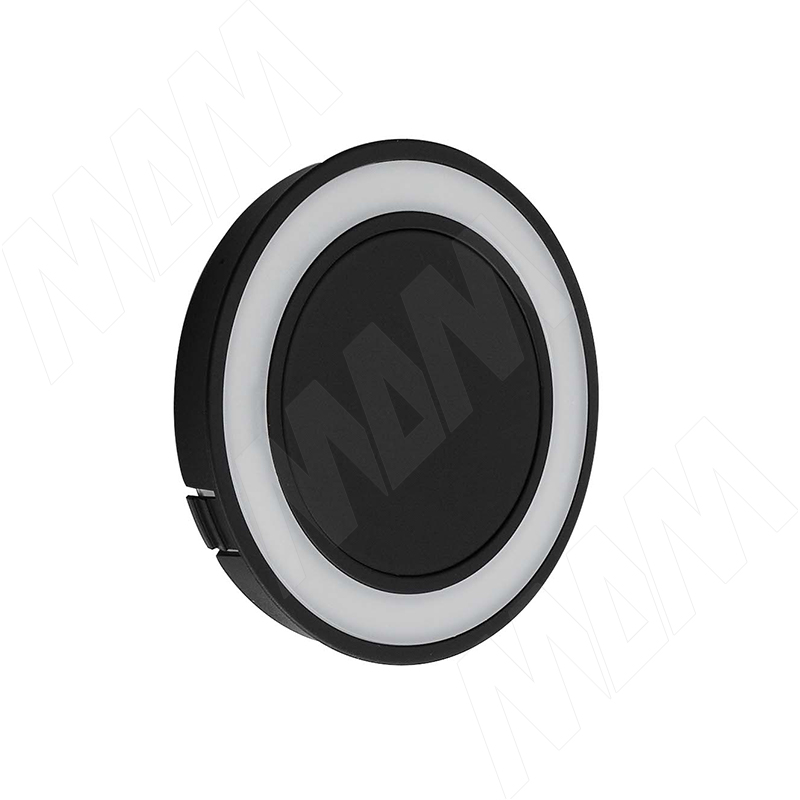 MORPHO Точечный светильник круглый, врезной, черный, 24V, теплый и нейтральный белый 2700-4000К, 5W фото товара 1 - MO24-RNO-F-BLNWW5