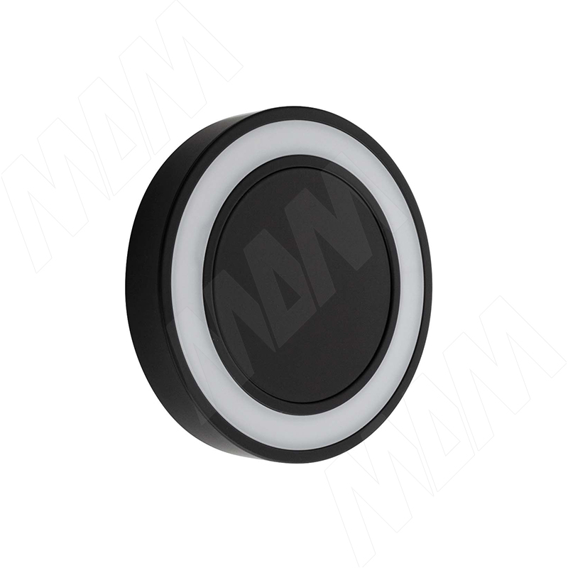 MORPHO Точечный светильник круглый, накладной, черный, 24V, теплый и нейтральный белый 2700-4000К, 5W фото товара 1 - MO24-RNO-S-BLNWW5