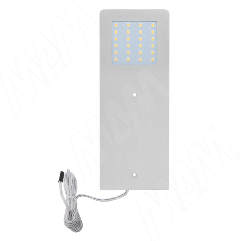 POLAR Светодиодный светильник накладной, серебро, 24V, 190мм, теплый белый 3000К, 5W (PO24-190NO-WW5)