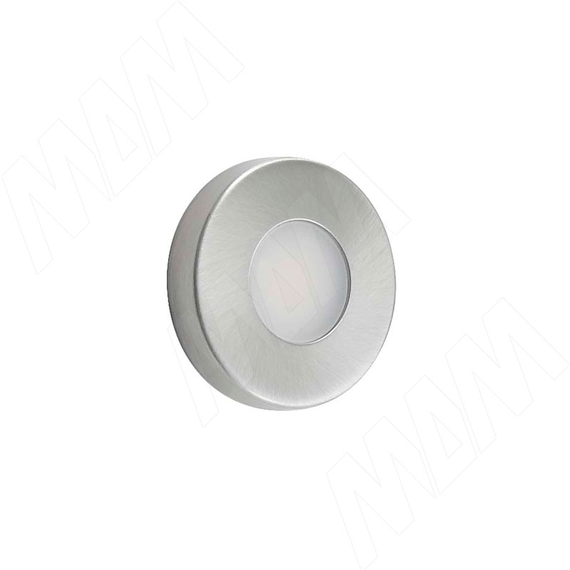 STEEL Светодиодный светильник точечный, накладной, нерж. сталь, IP67, 12V, нейтральный белый 4000К, 1W (ST12-SM-NW1)
