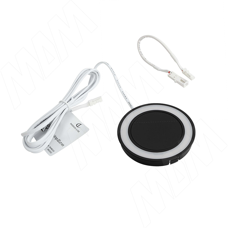 MORPHO Точечный светильник круглый, врезной, черный, 24V, теплый и нейтральный белый 2700-4000К, 5W фото товара 2 - MO24-RNO-F-BLNWW5