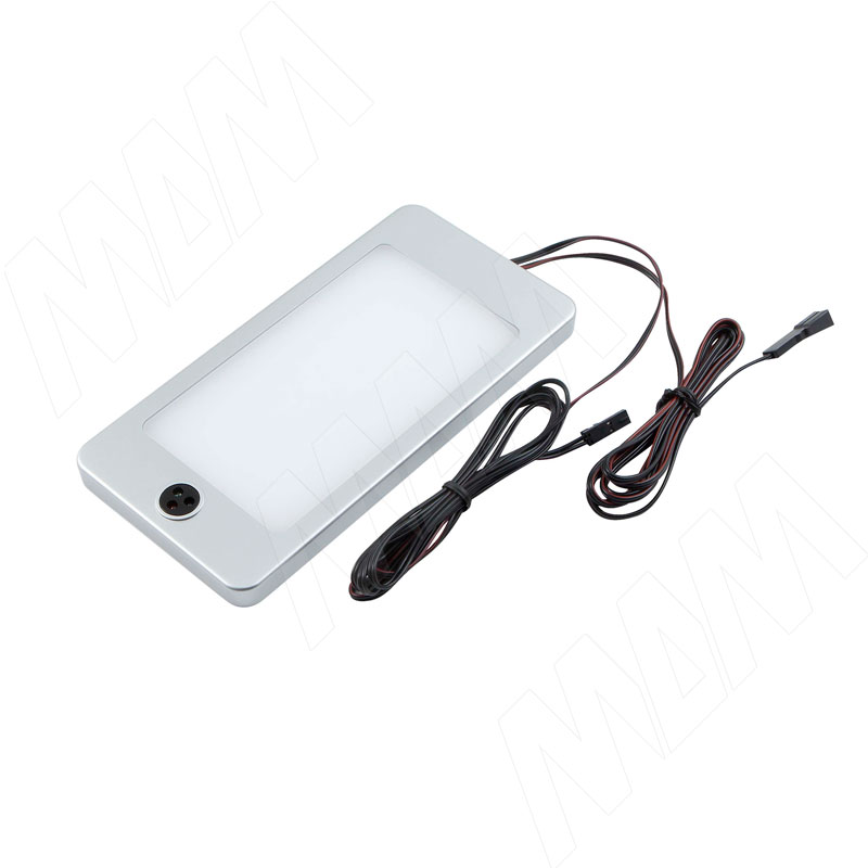POCKET Светодиодный светильник с ИК-выключателем на взмах руки, 160x80 мм, серебро, 12V, нейтральный белый 4000К, 3W, фото 1