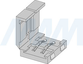 Коннектор STANDART для ленты 10 мм, стык в стык (артикул LSA-10-ST-SS-NO-20)