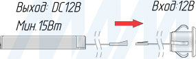 Установка врезной USB-розетка с 2 USB (артикул USB-2S-MN), схема 2