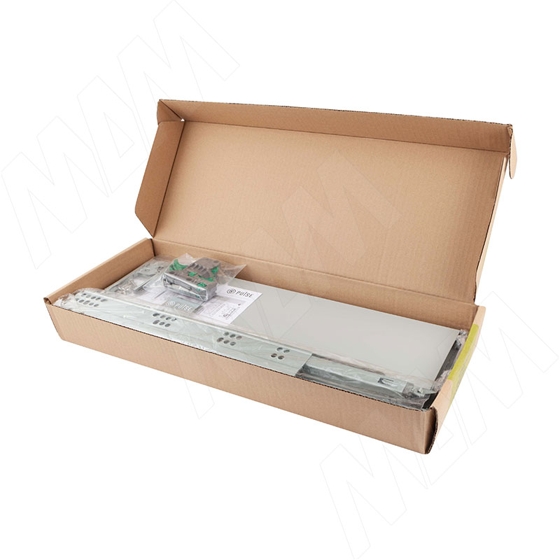 LS BOX комплект ящика 550 мм, цвет серый металлик (боковины h88 мм с направляющими плавного закрывания) фото товара 4 - LS88550