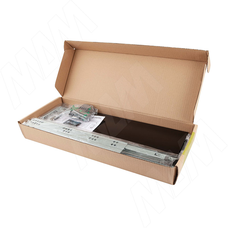 LS BOX комплект ящика 450 мм, цвет черный (боковины h120 мм с направляющими плавного закрывания) фото товара 4 - LS120450BL