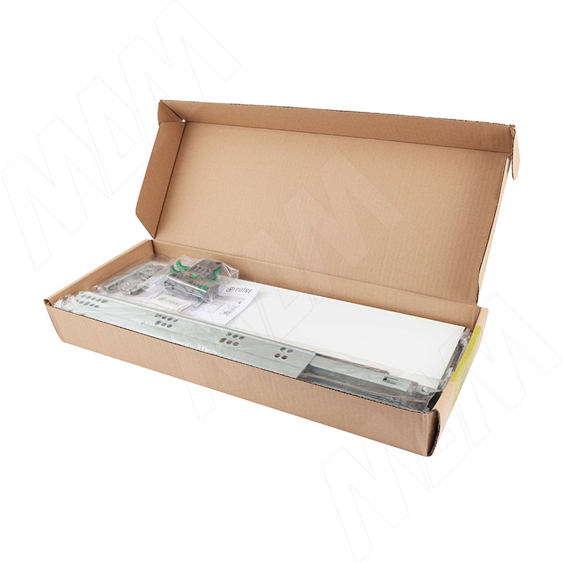LS BOX комплект ящика 450 мм, цвет белый (боковины h120 мм с направляющими плавного закрывания) фото товара 4 - LS120450W