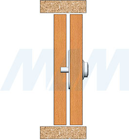 Использование кнопочного замка для 2-х дверей (артикул 506-12), схема 2