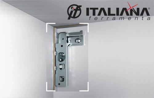 Скрытый мебельный навес APC6 с креплением на штоки от Italiana Ferramenta