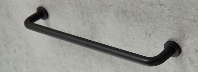 Ручка-скоба BH.24 от PULSE (Китай) в цвете матовый черный