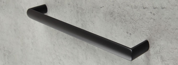 Ручка-скоба BH.25 от PULSE (Китай) в цвете матовый черный