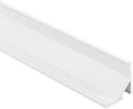 Угловой алюминиевый профиль CM2 16x16 мм белого матового цвета для светодиодной ленты