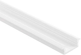 Врезной алюминиевый профиль FM1 22x7 мм белого матового цвета для светодиодной ленты