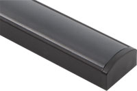 Использование чёрного рассеивателя с накладным профилем SM1 для светодиодной ленты