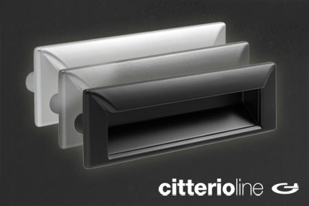 Врезная ручка-раковина от Citterio Line (Италия) для фасадов толщиной от 16 мм