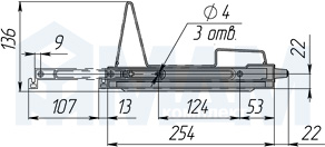 Размеры посудосушителя PARTNER для тарелок (артикул ESL PR), чертеж 2