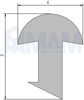 Размеры демпфера для овальной штанги TA02AL (артикул TA02SOFT)