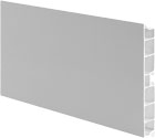 Цоколь пластиковый, высота 150 мм, алюминий матовый (Россия)
