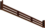 Вентиляционная решетка для кухонного цоколя в цвете Темно-коричневый итальянской компании Volpato