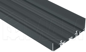 Направляющие черного цвета для раздвижной системы PS48, Cinetto