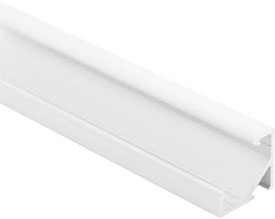 Угловойалюминиевый профиль CM1 17x17 мм белого матового цвета для светодиодной ленты